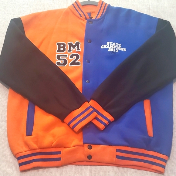 Boohooman Letterman Jacket, Size S - Picture 2 of 4